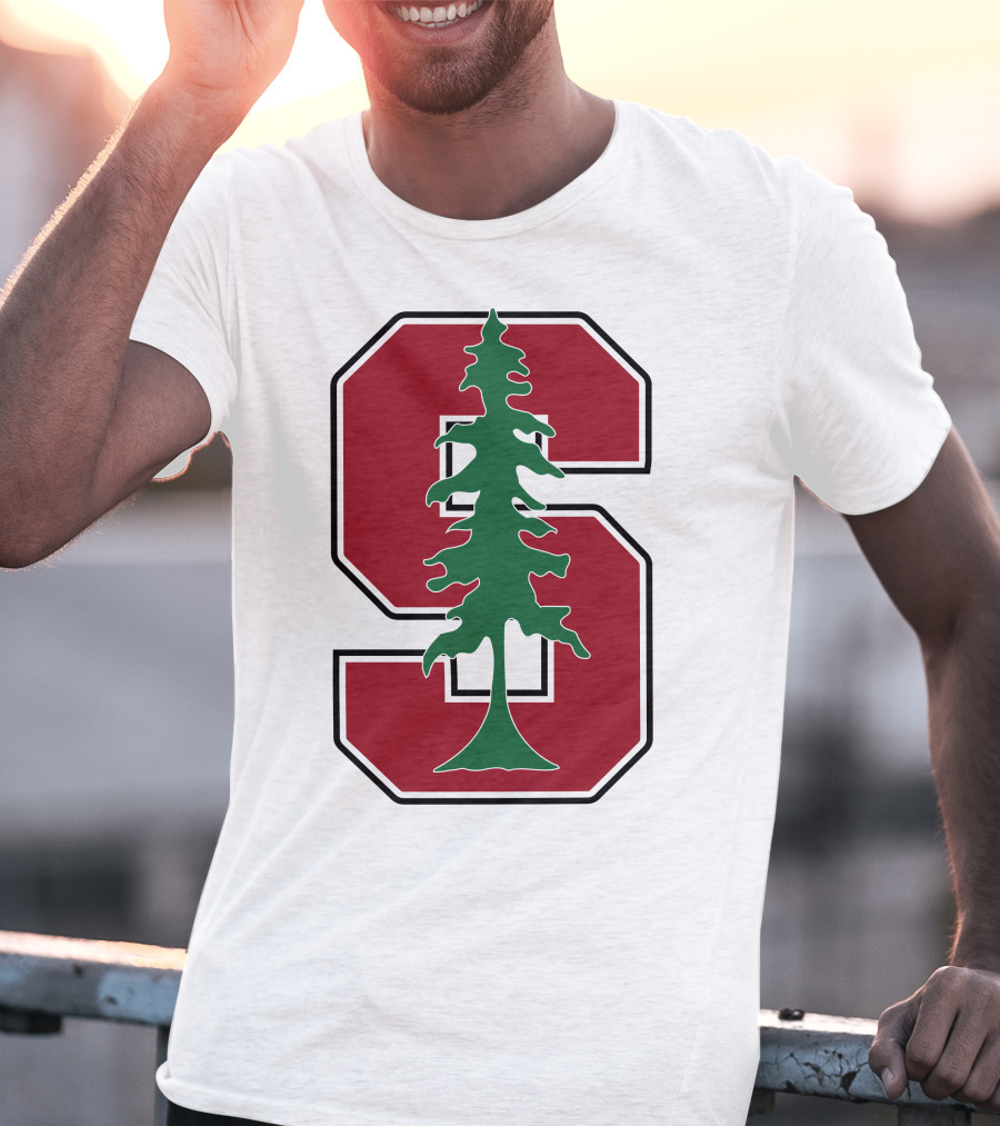 Stanford University Cardinal Logo With Tree T-Shirt