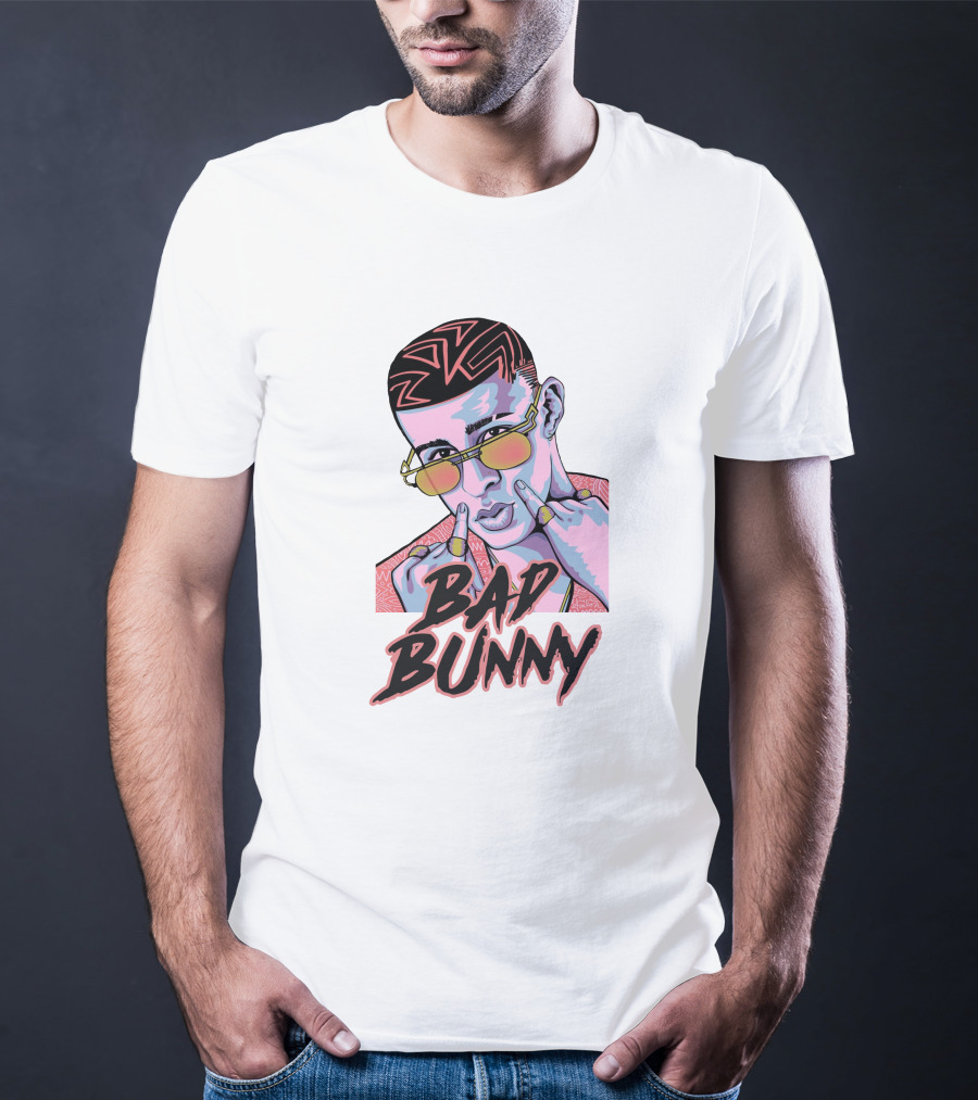 Bad Bunny Hip Hop Retro Sunglasses T-Shirt