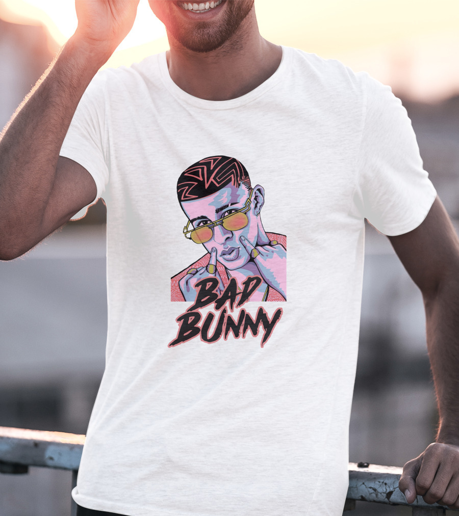 Bad Bunny Hip Hop Retro Sunglasses T-Shirt