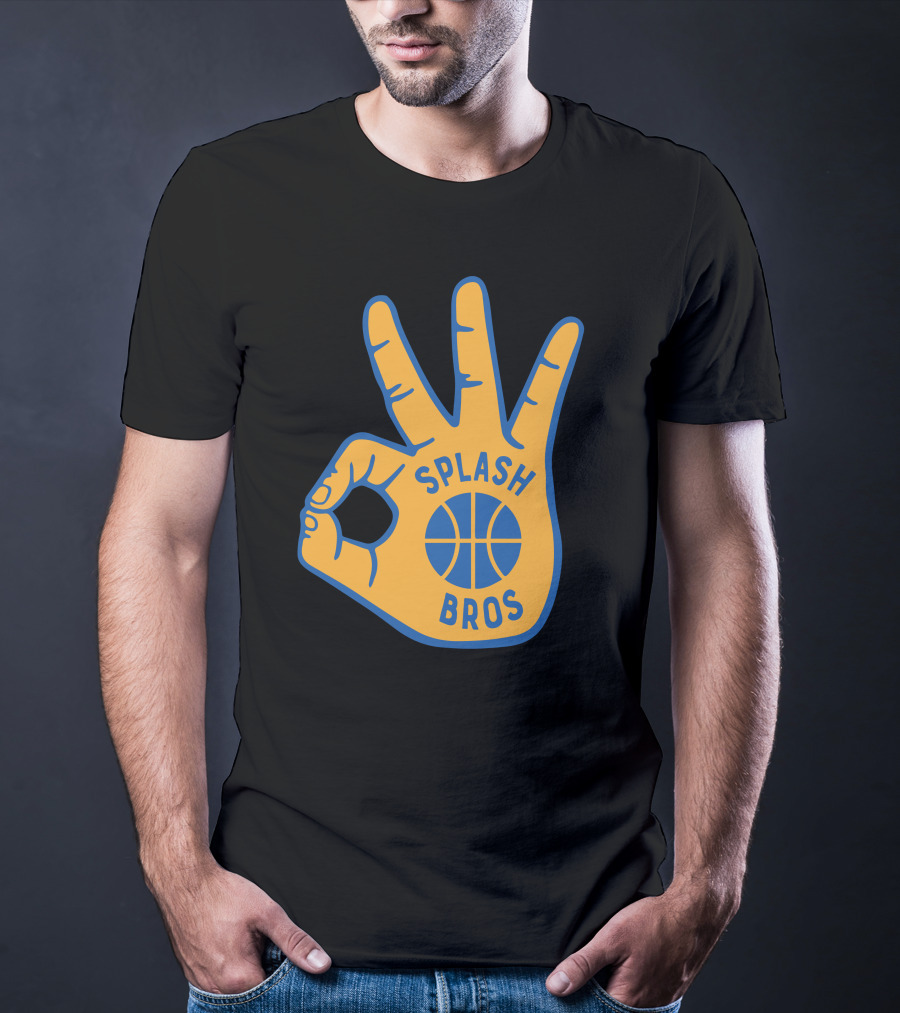 Splash Bros Basketball Foam Finger Logo 3 T-Shirt