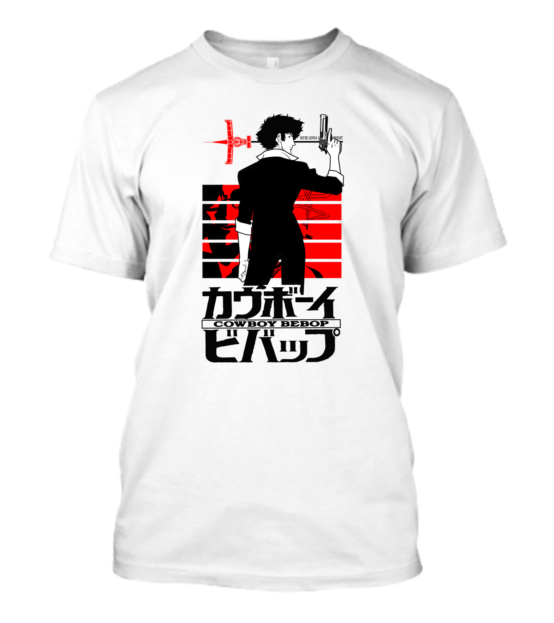 Cowboy Bebop Spike Spiegel Red Stripes Jet Swordfish II T-Shirt