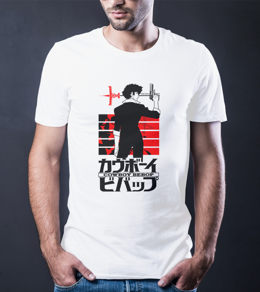 Cowboy Bebop Spike Spiegel Red Stripes Jet Swordfish II T-Shirt