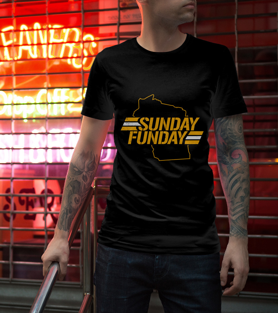 Sunday Funday Wisconsin Green Bay Packers T-Shirt