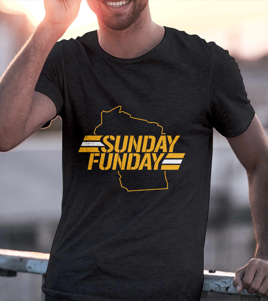 Sunday Funday Wisconsin Green Bay Packers T-Shirt