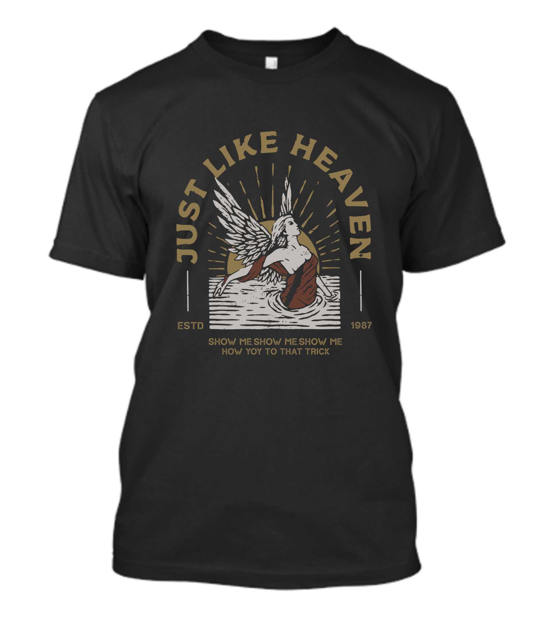 Just Like Heaven Estd 1987 Show Me Show Me Show Me How You Do That Trick T-Shirt