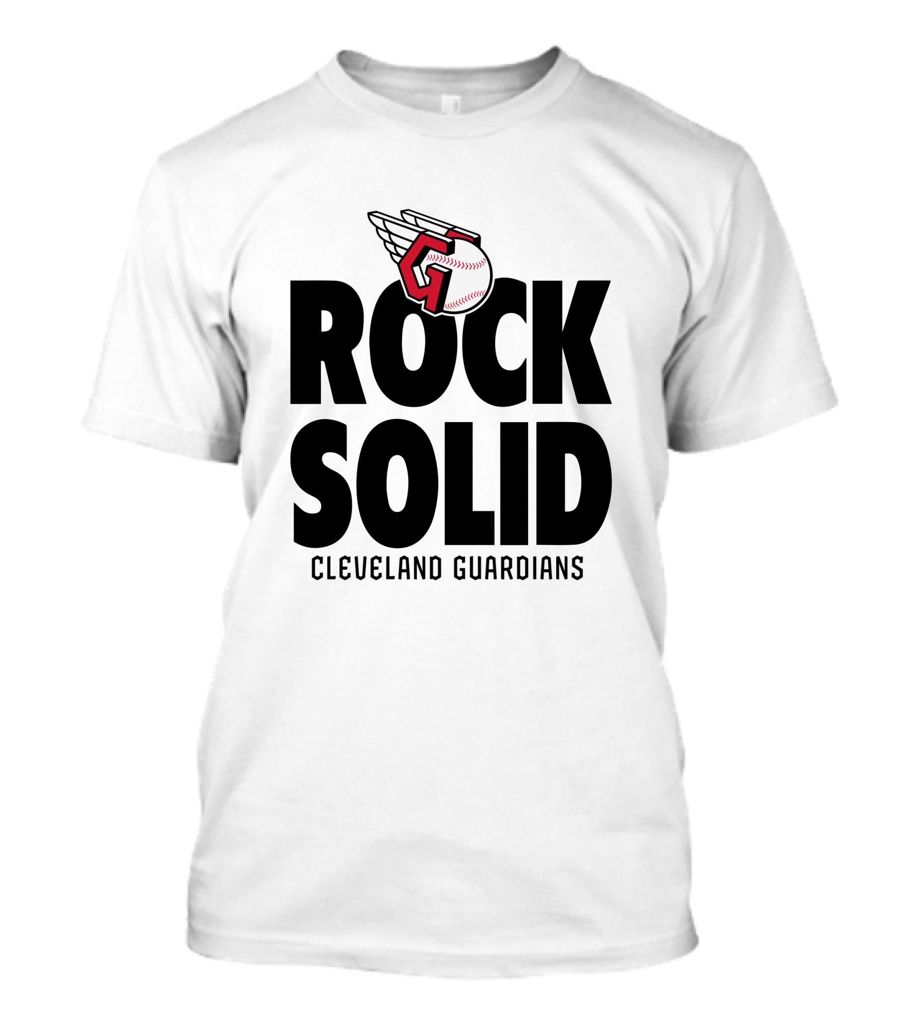 Cleveland Guardians Rock Solid Baseball Winged T-Shirt