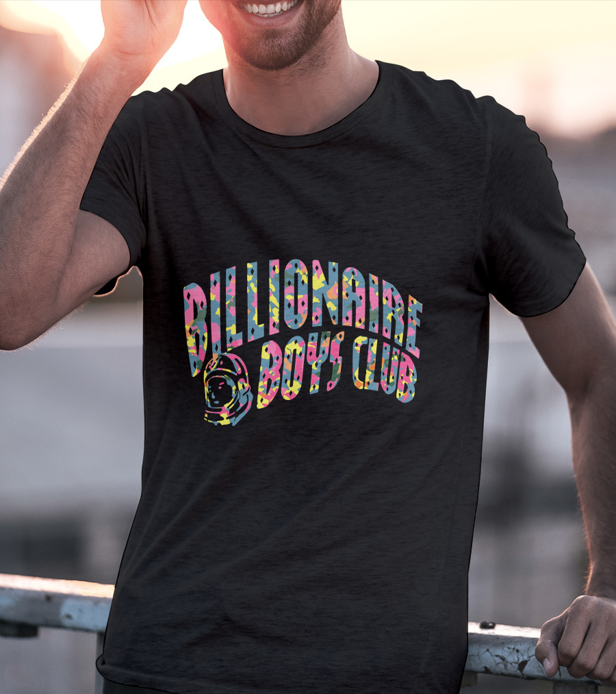 Billionaire Boys Club Colorful Confetti Arch With Astronaut Helmet T-Shirt