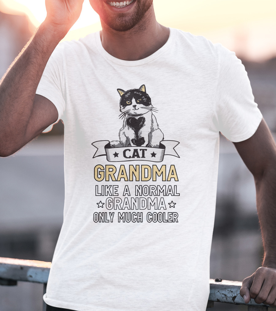 Best Cat Grandma Like A Normal Grandma Only Much Cooler T-Shirt