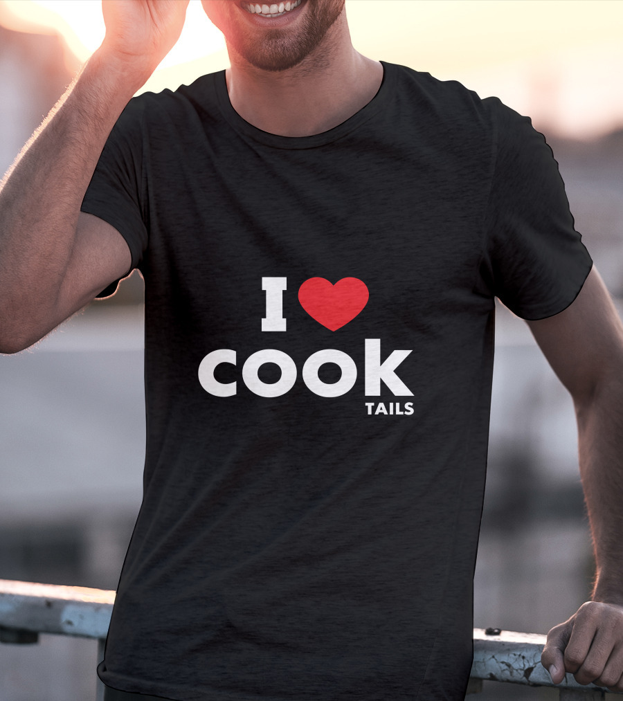 I Love Cocktails Cook Tails Funny Drinking Pun T-Shirt