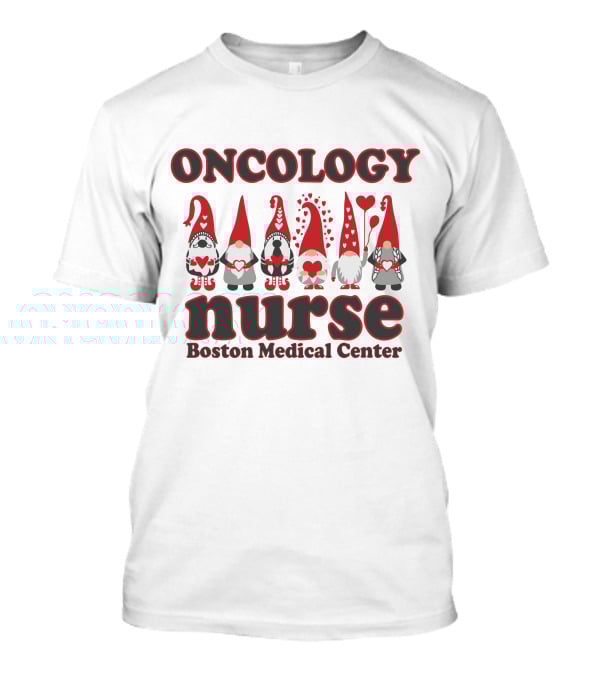 Oncology Nurse Boston Medical Center Valentine's Elf T-Shirt