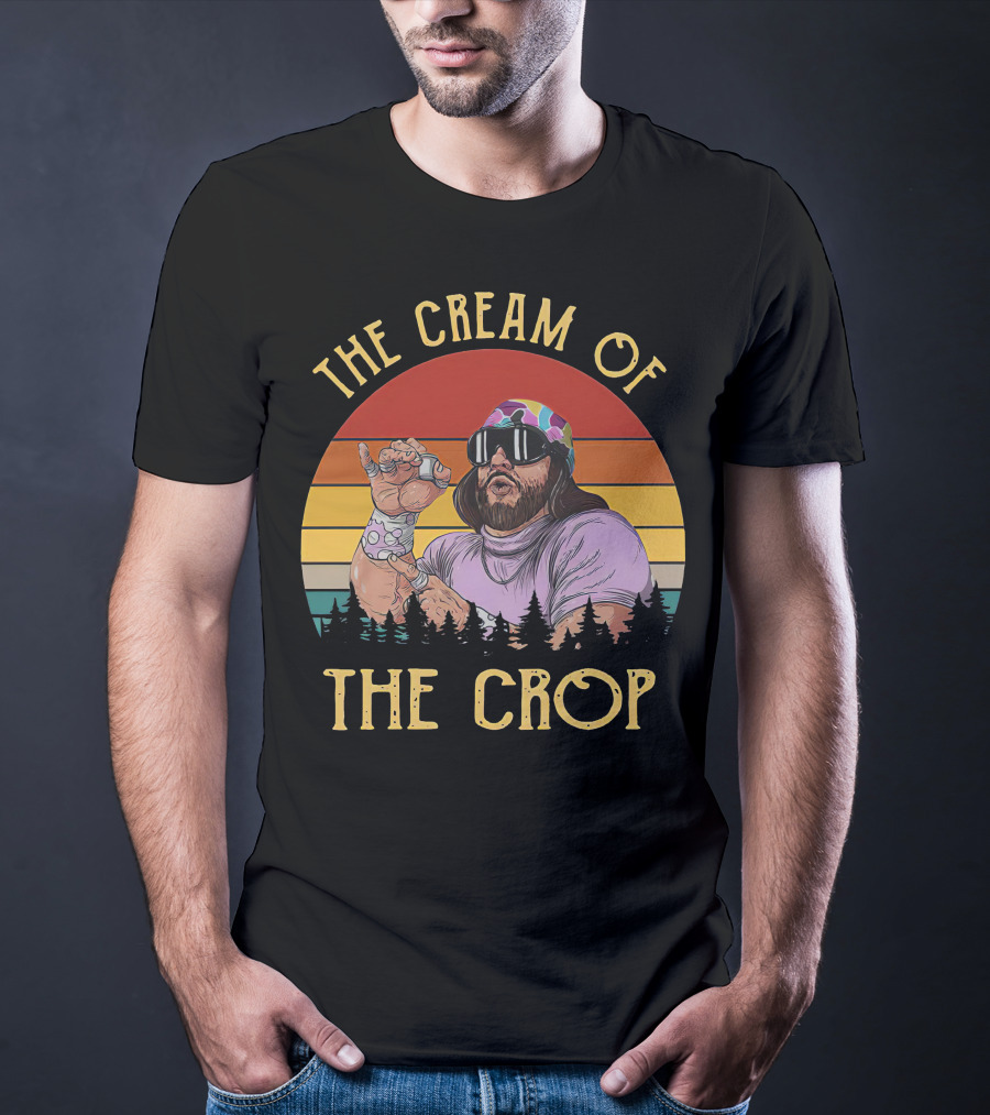 The Cream Of The Crop Retro Wrestler T-Shirt