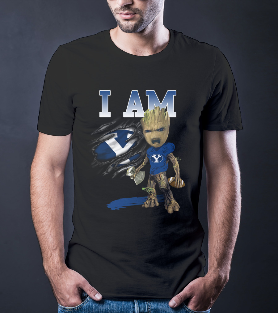 I Am Groot Byu Cougars Football T-Shirt