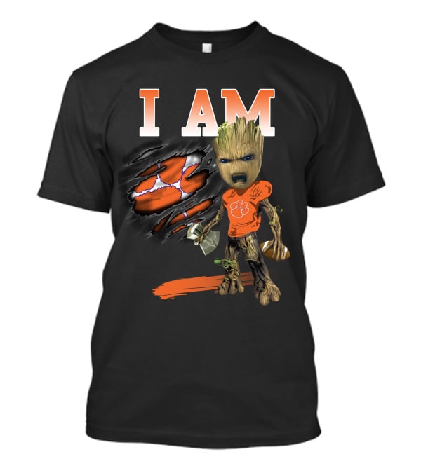 I Am Groot Clemson Tigers Football T-Shirt