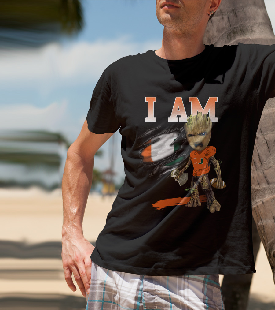 I Am Um Groot Football Hammer U T-Shirt