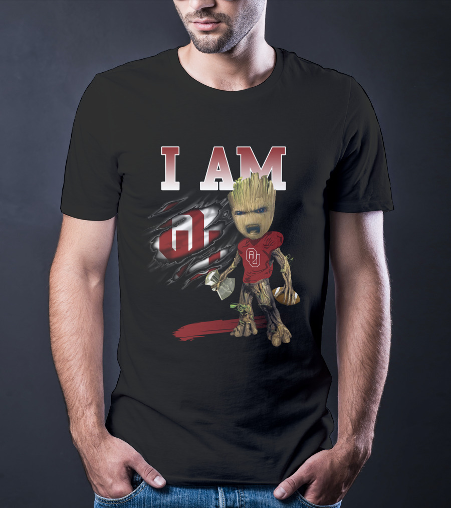 I Am Ou Groot Football T-Shirt