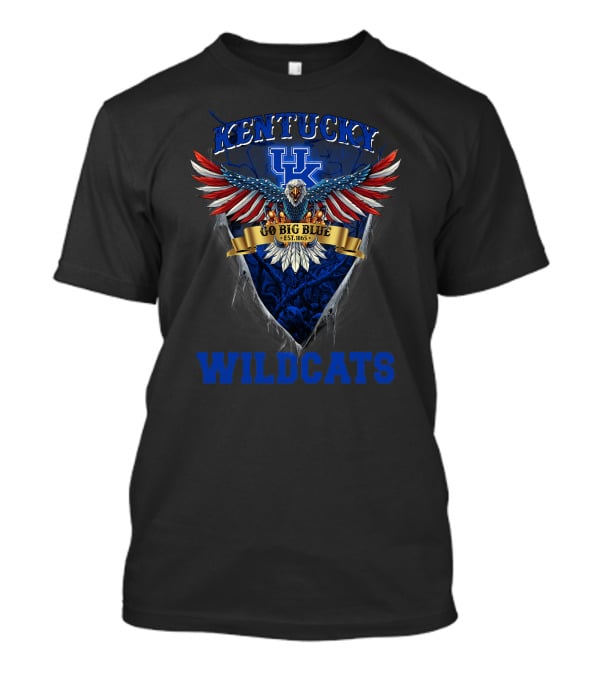 Kentucky Wildcats Go Big Blue Us Eagle Est. 1865 T-Shirt