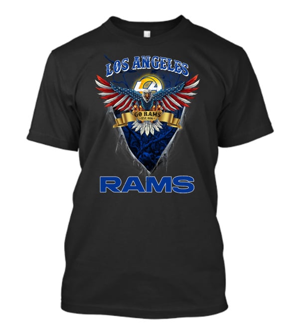 Los Angeles Rams Go Rams Est. 1936 Us Eagle Nfl T-Shirt