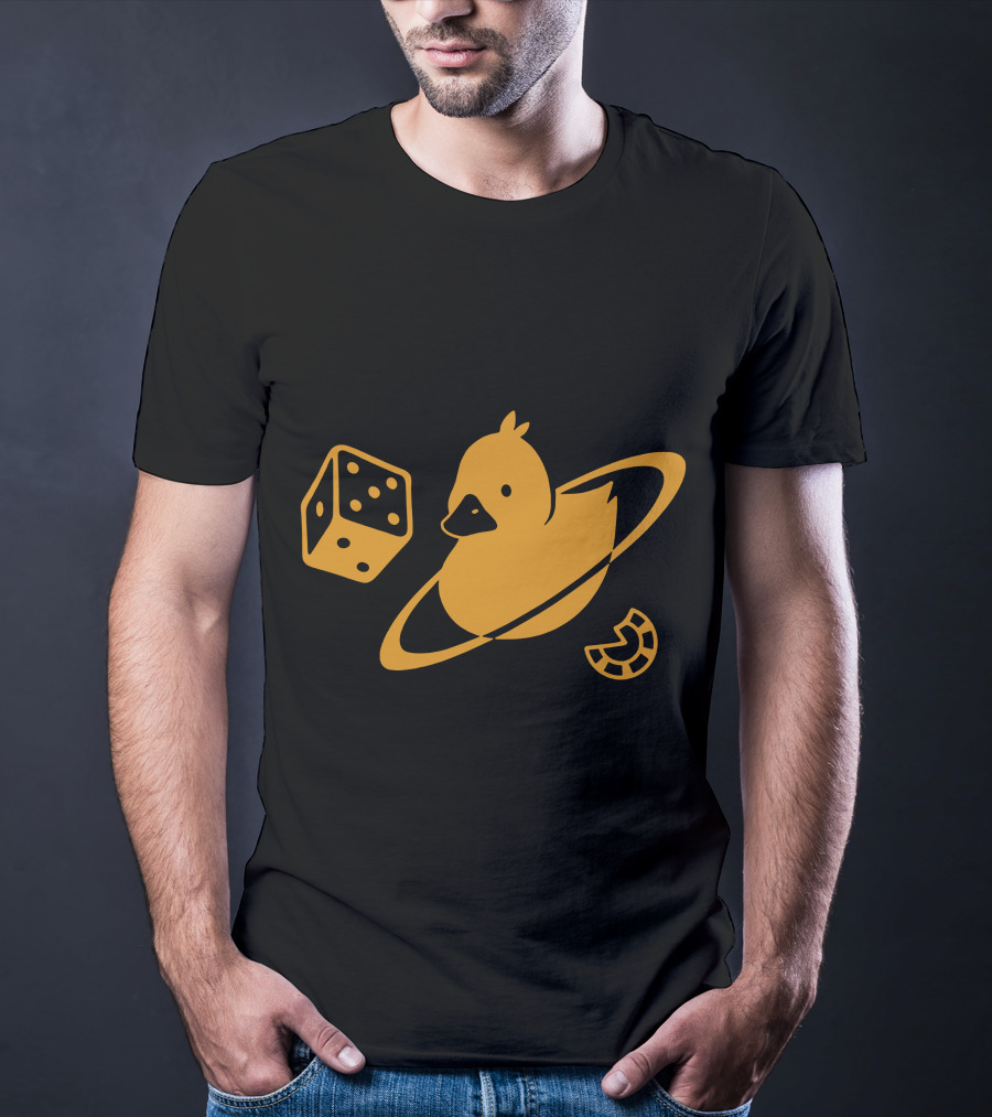 Duck Saturn Dice Horseshoe Iconic Elements T-Shirt