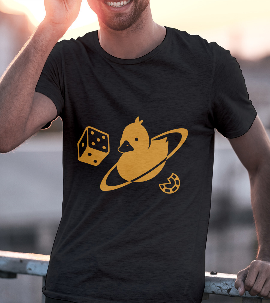 Duck Saturn Dice Horseshoe Iconic Elements T-Shirt