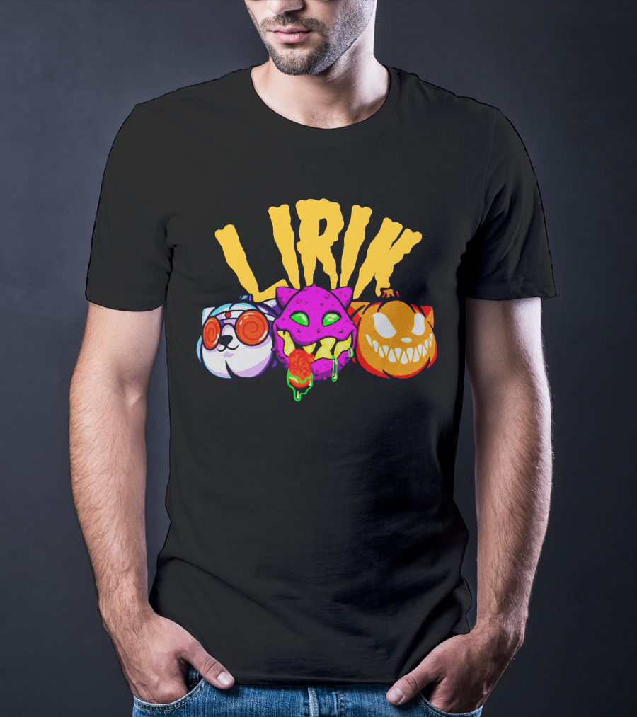 LIRIK GHOULS Trio Halloween Characters T-Shirt