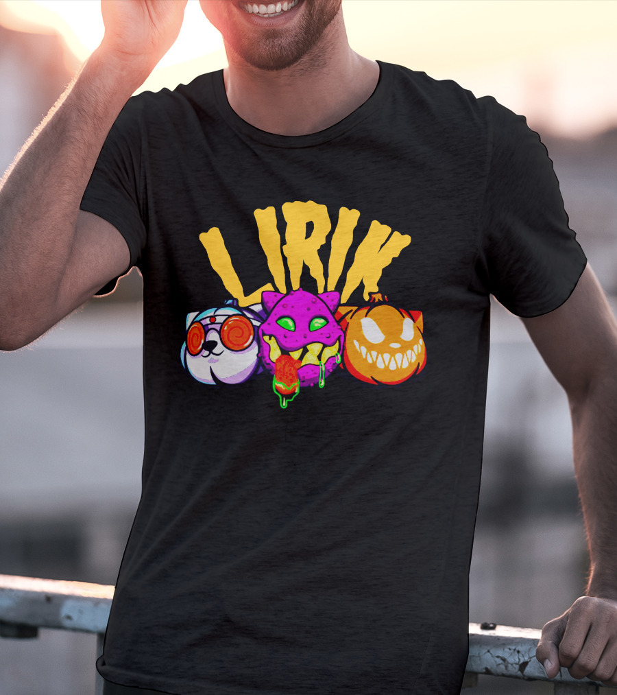 LIRIK GHOULS Trio Halloween Characters T-Shirt