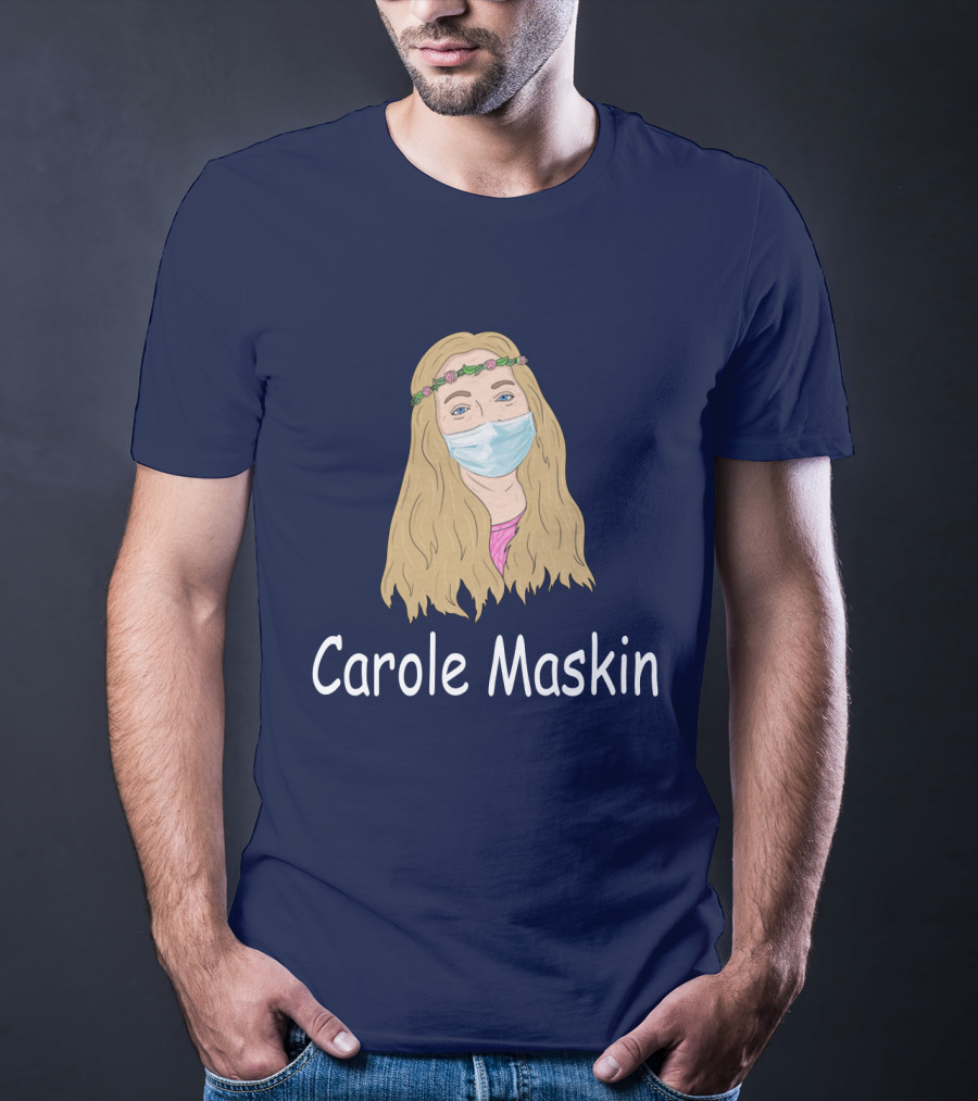 Carole Maskin Face Mask Floral Headband T-Shirt