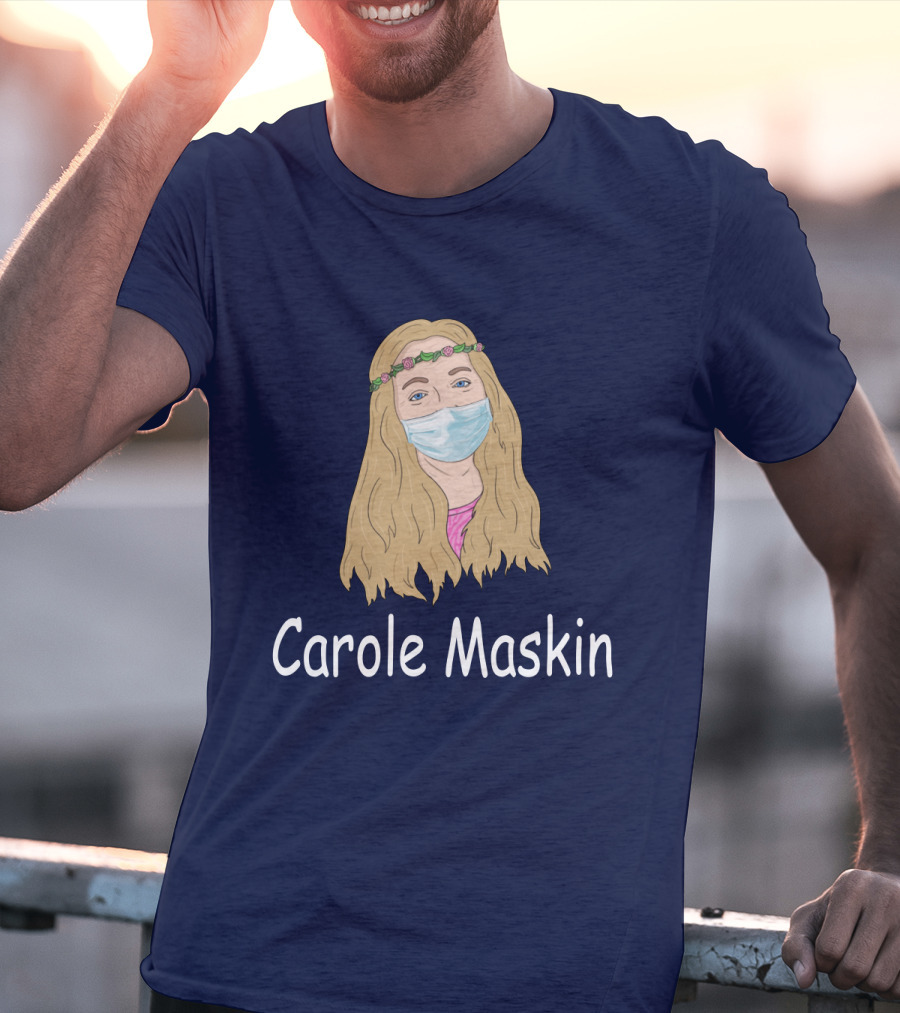 Carole Maskin Face Mask Floral Headband T-Shirt