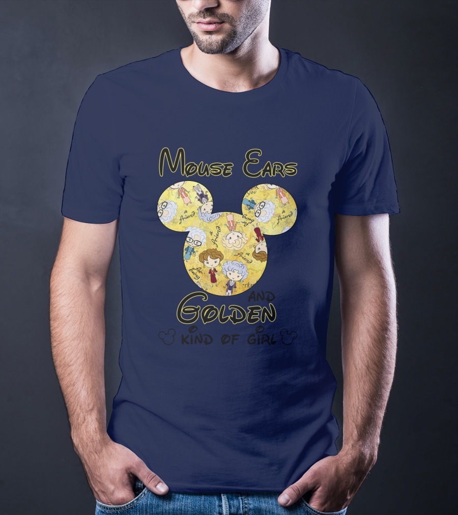 Mouse Ears And Golden Kind Of Girl Friends Mouse Ears T-Shirt