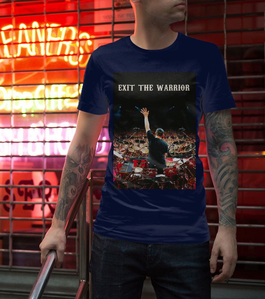 Exit The Warrior Neil Peart Drumming Performance Live Concert T-Shirt