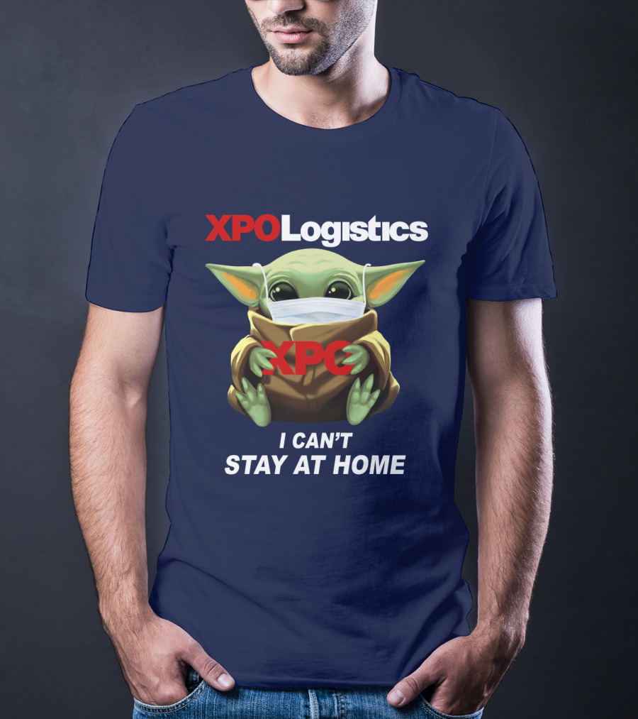 Star Wars Baby Yoda XPO Logistics I Can't Stay At Home T-Shirt