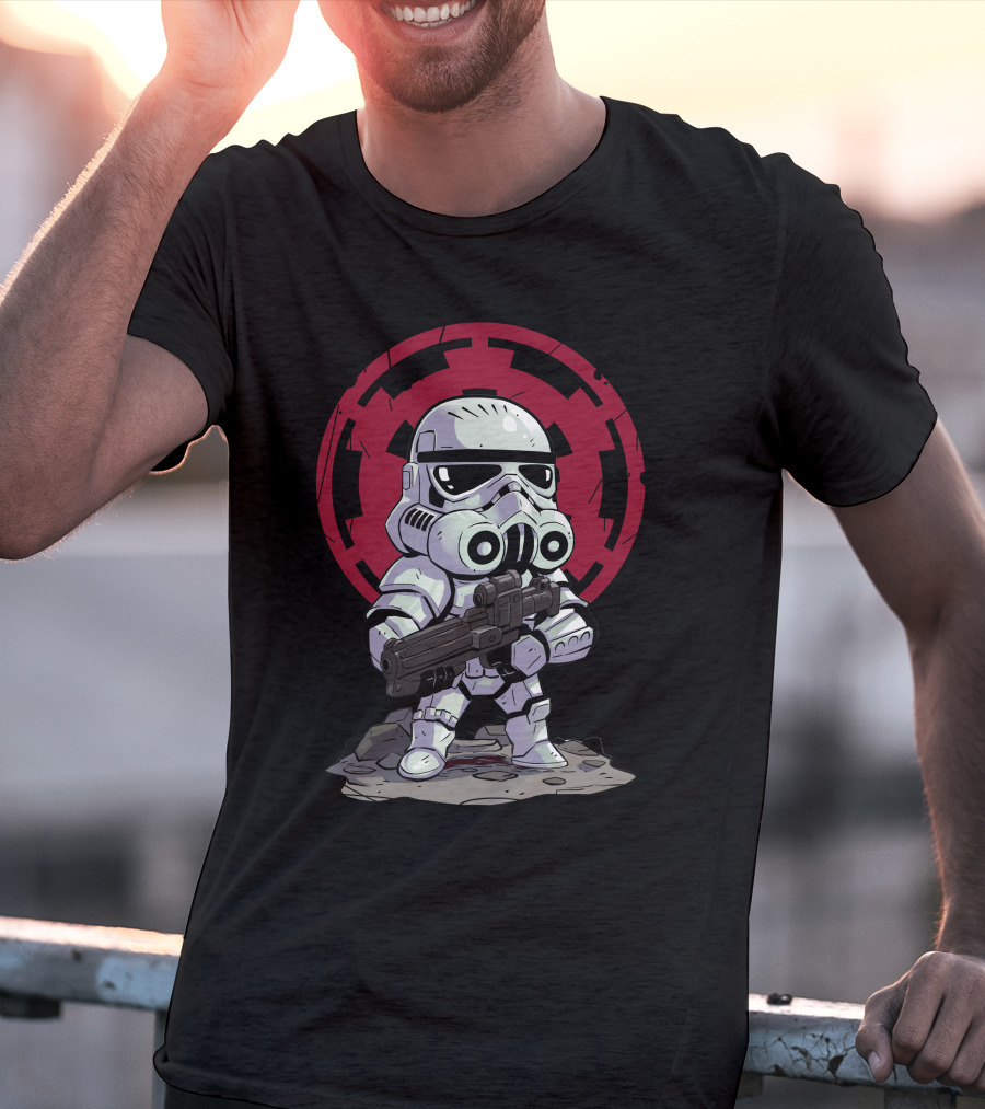 Chibi Stormtrooper Star Wars Imperial Emblem T-Shirt