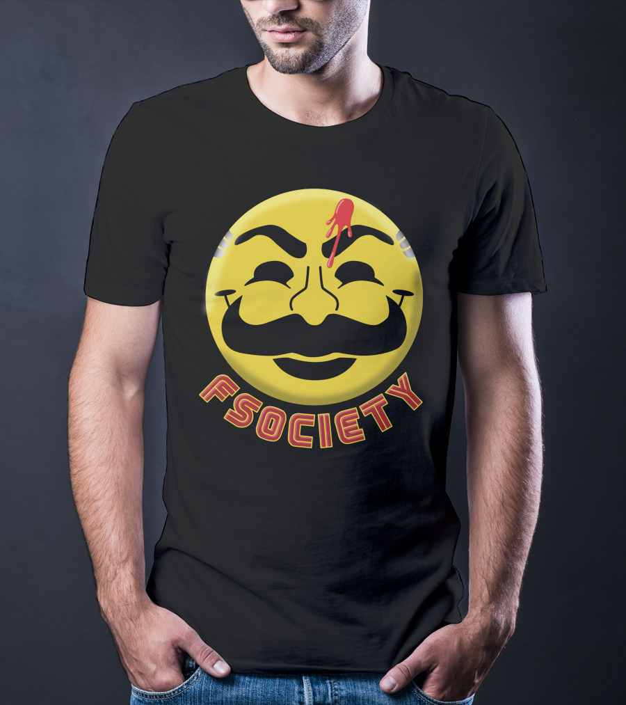Fsociety Mr. Robot Smiley Face T-Shirt