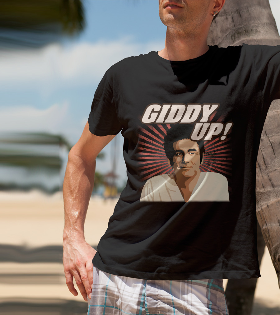 Giddy Up Seinfeld Kramer Retro Sunburst T-Shirt