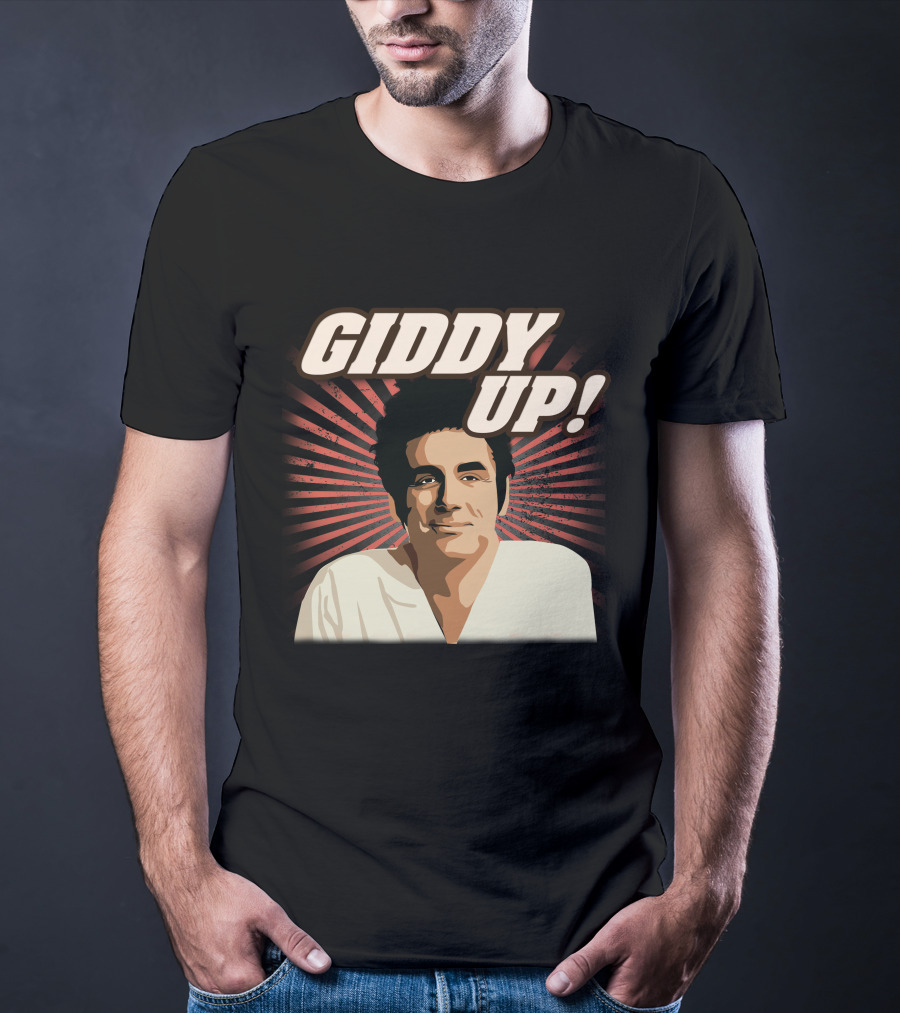 Giddy Up Seinfeld Kramer Retro Sunburst T-Shirt