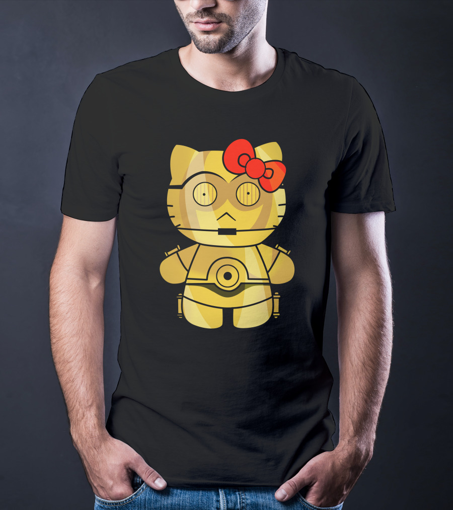 Hello Kitty C3PO Mashup Star Wars T-Shirt