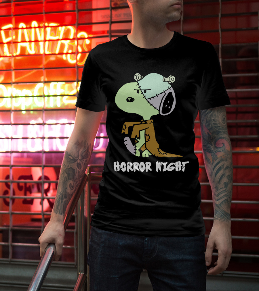 Horror Night Frankenstein Snoopy T-Shirt