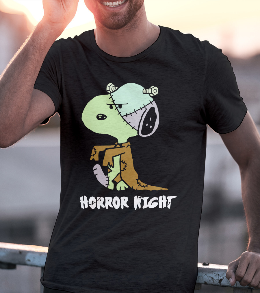 Horror Night Frankenstein Snoopy T-Shirt