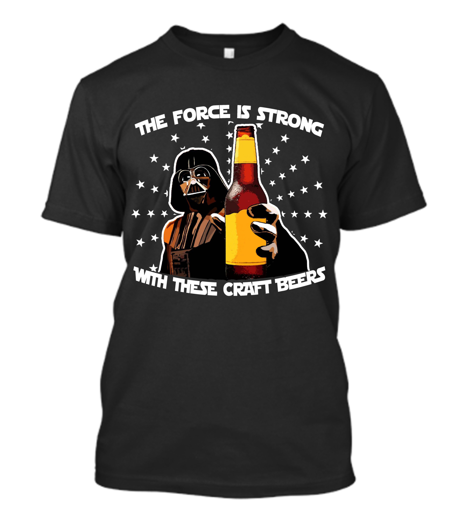 The Force Is Strong With These Craft Beers Star Wars Darth Vader Beer Bottle T-Shirt