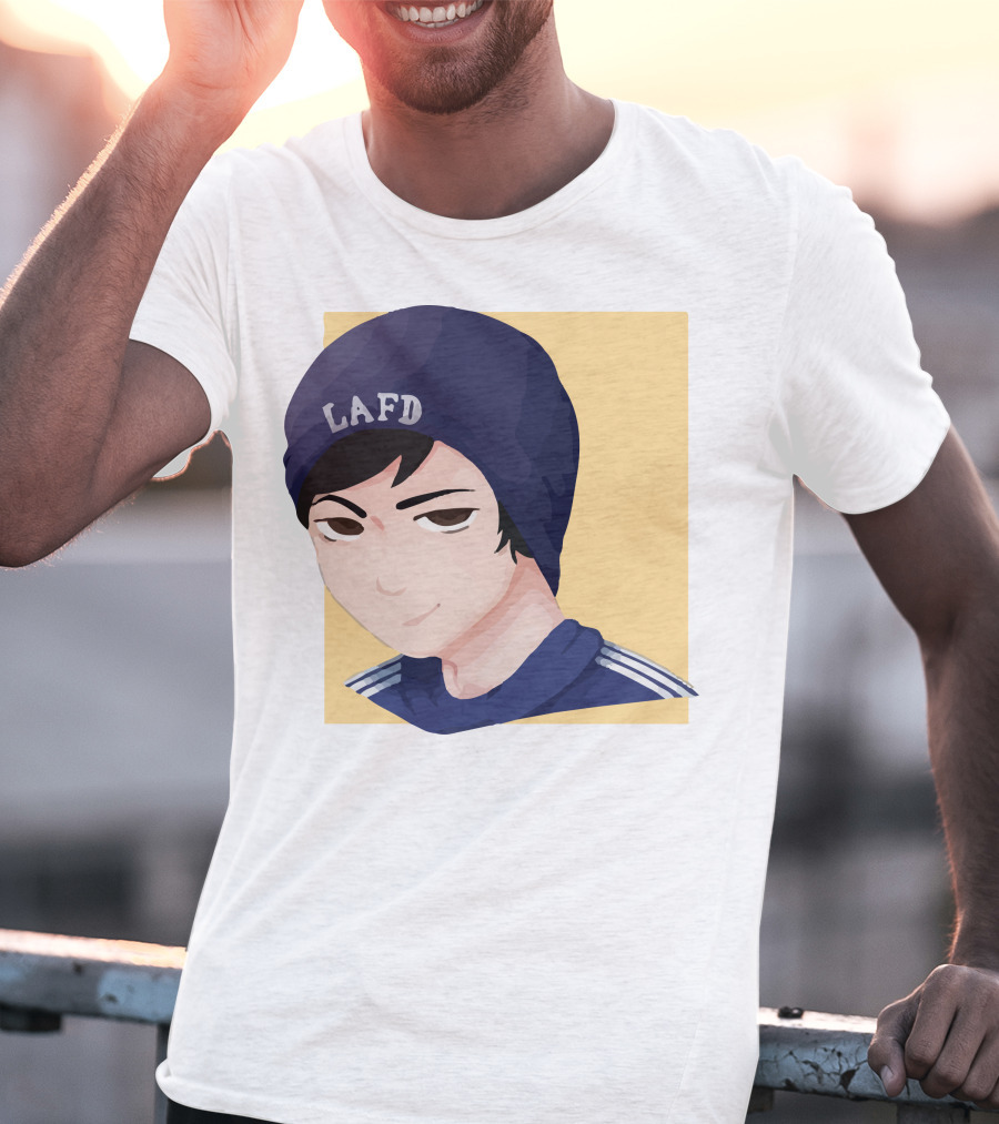 Quackity LAFD Beanie T-Shirt