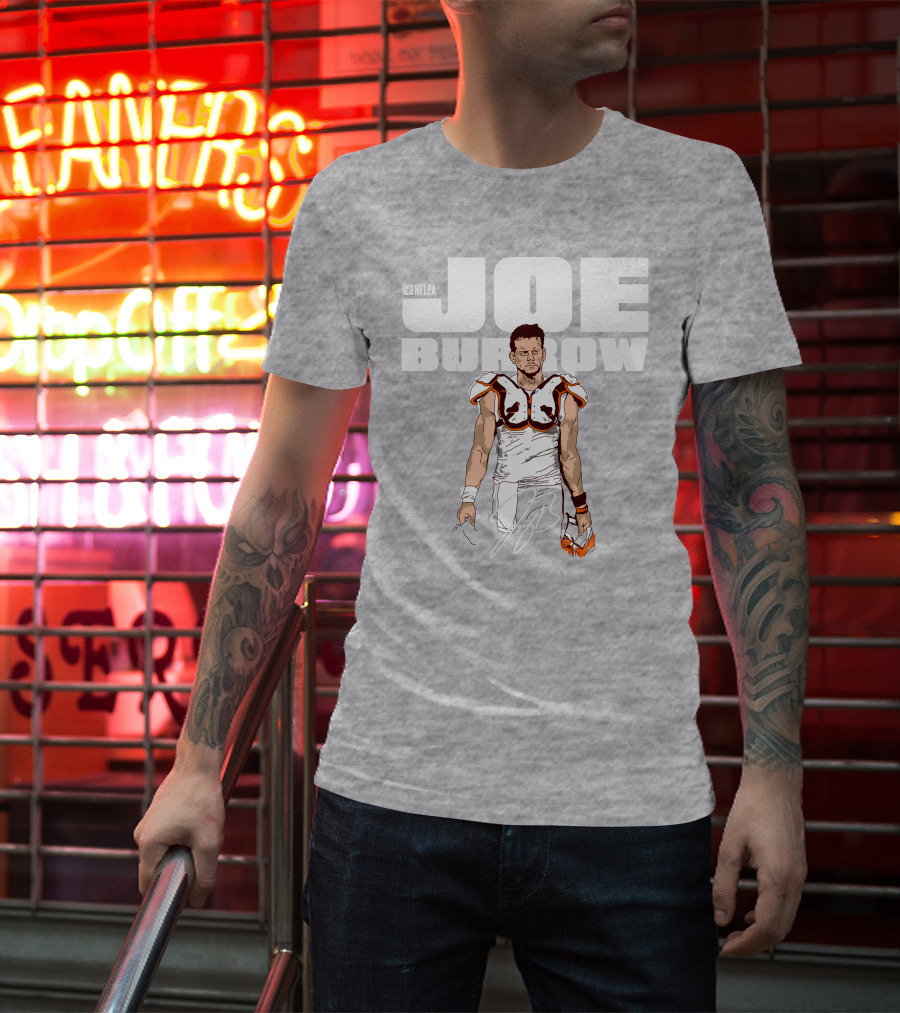 NFLPA Joe Burrow Football Pads T-Shirt