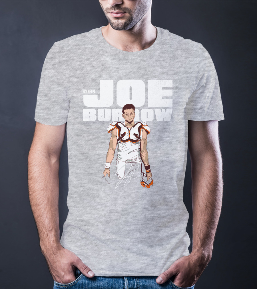 NFLPA Joe Burrow Football Pads T-Shirt