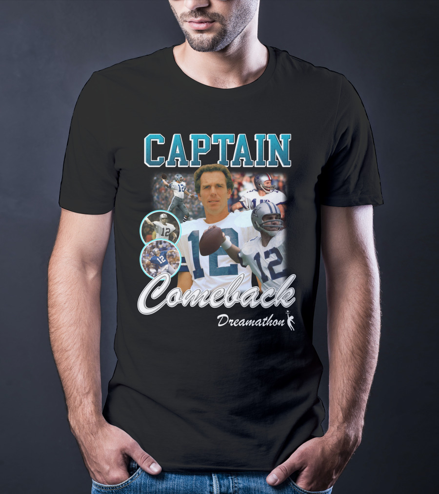 Captain Comeback Dreamathon Football Legends T-Shirt