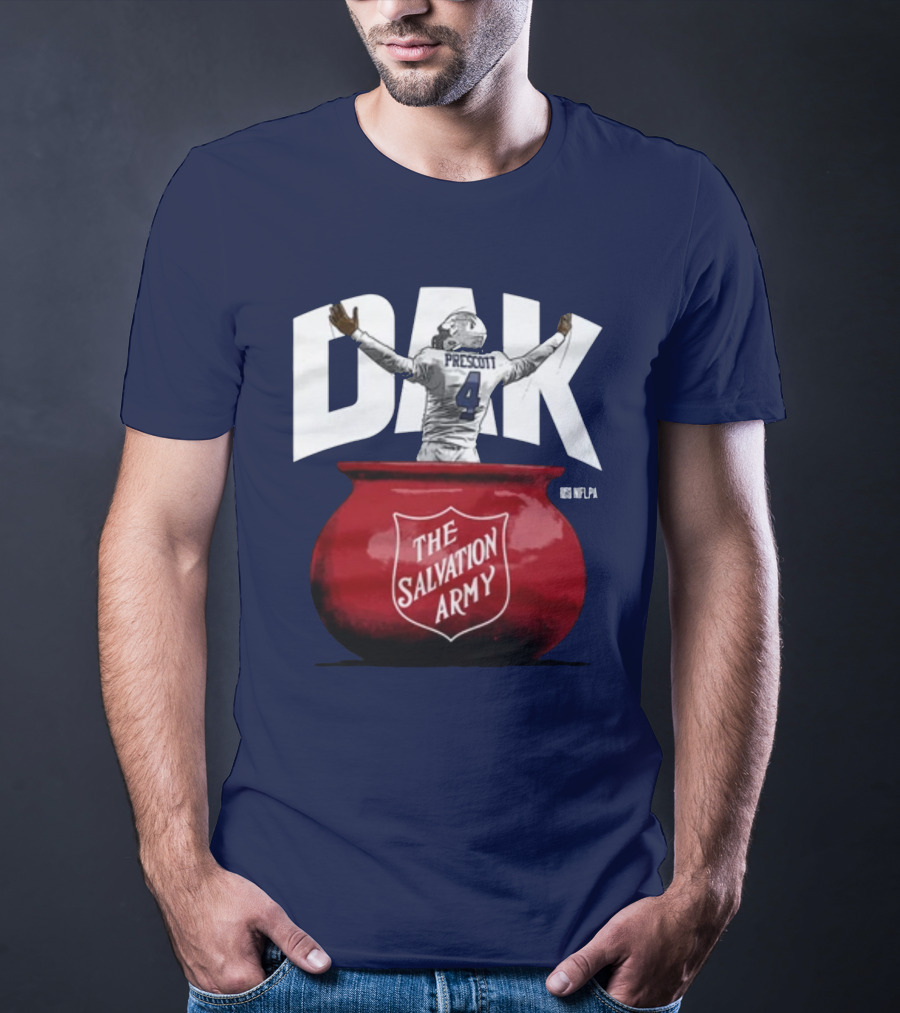 Dak Prescott NFLPA The Salvation Army Red Kettle T-Shirt