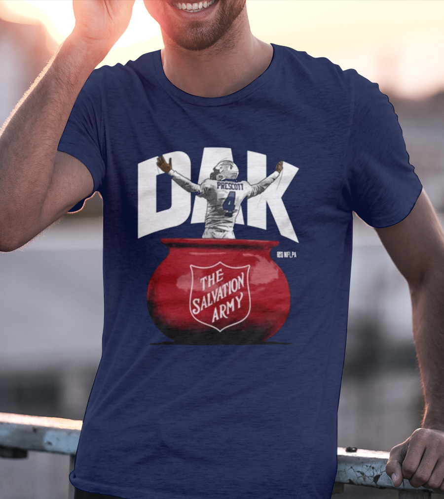 Dak Prescott NFLPA The Salvation Army Red Kettle T-Shirt