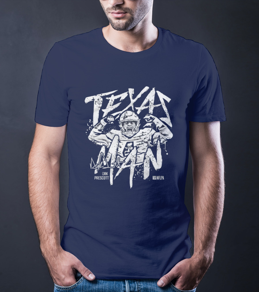Texas Man Dak Prescott NFLPA T-Shirt