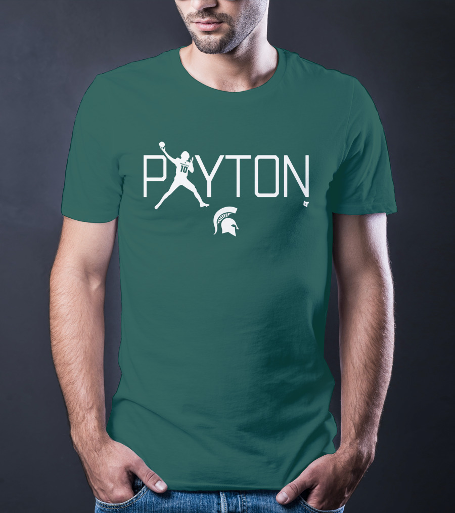 BreakingT Payton Thorne Michigan State Football Spartan Helmet T-Shirt