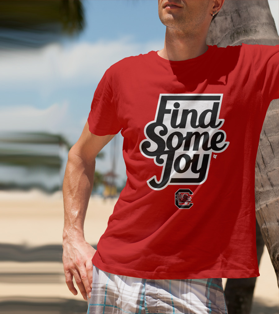 Find Some Joy South Carolina Mike Uva Gamecocks T-Shirt