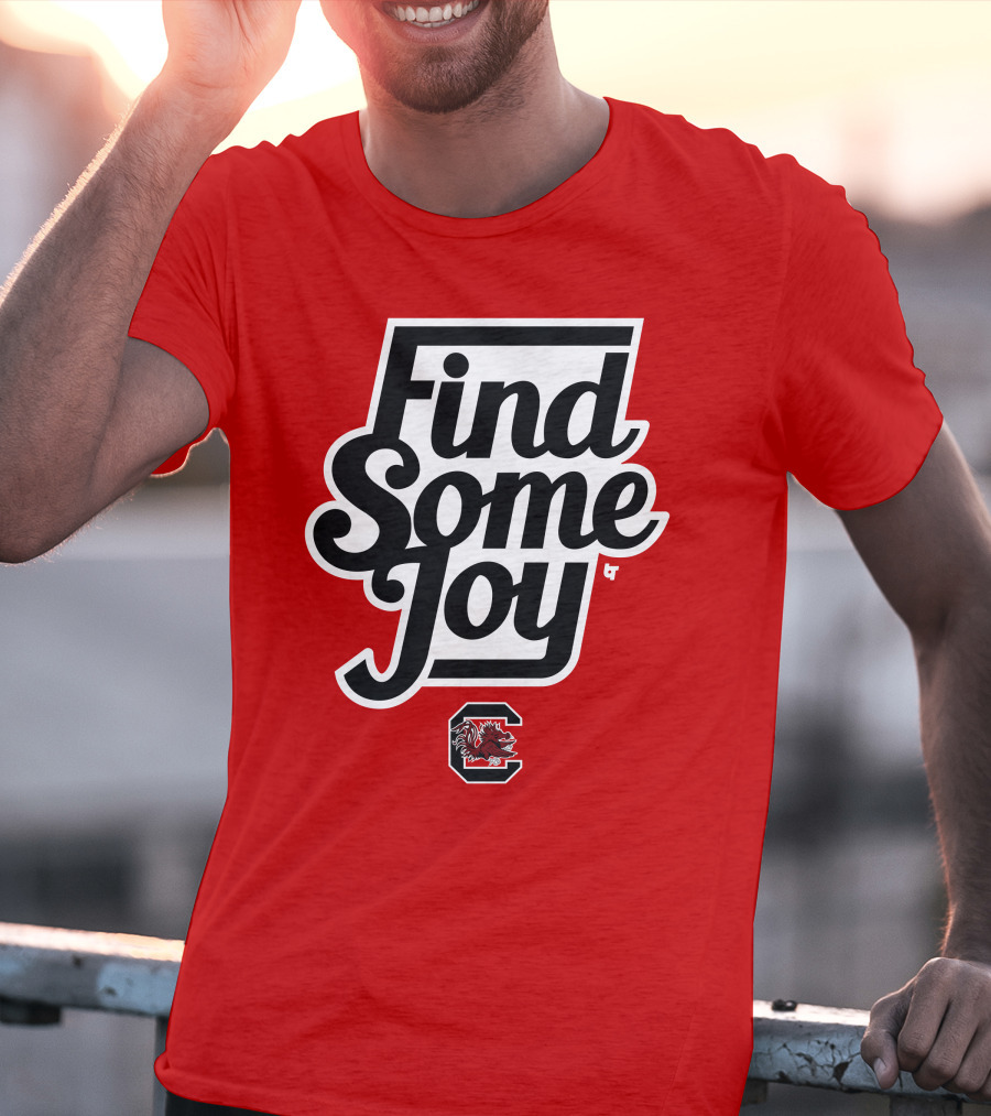 Find Some Joy South Carolina Mike Uva Gamecocks T-Shirt