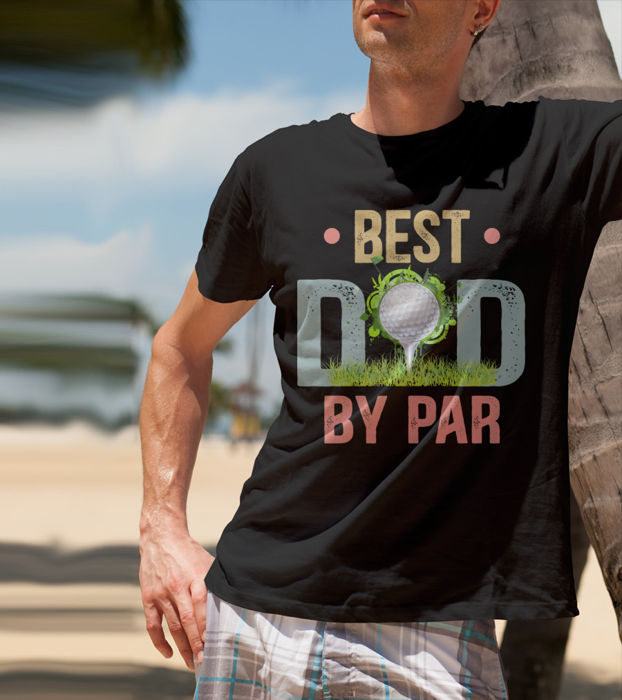 Best Dad By Par Funny Golf Father's Day Men's T-Shirt