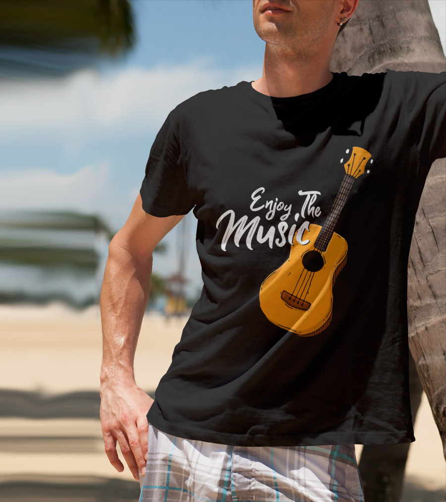 Enjoy The Music Acoustic Guitar T-Shirt